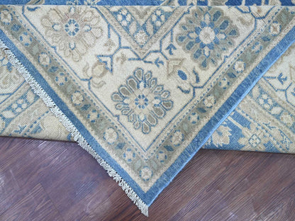 Blue 8'9" x 11'2" Kazak Hand knotted Wool Rug - Sku: O021487