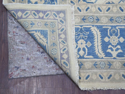 Kazak Kazak hand-knotted wool rug in Ivory, 8'8" x 11'3", SKU O021488 (view 4)