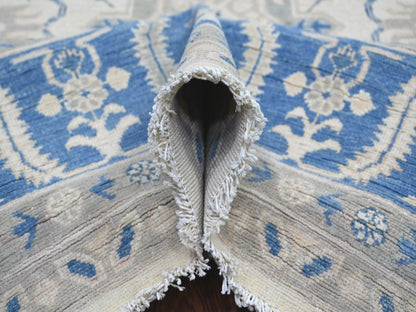 Kazak Kazak hand-knotted wool rug in Ivory, 8'8" x 11'3", SKU O021488 (view 5)