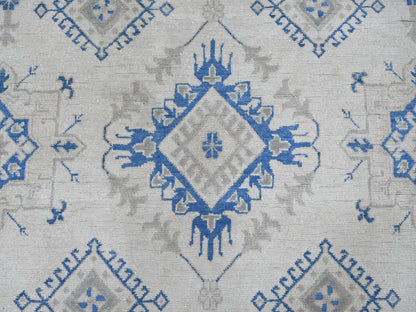 Kazak Kazak hand-knotted wool rug in Ivory, 8'8" x 11'3", SKU O021488 (view 8)