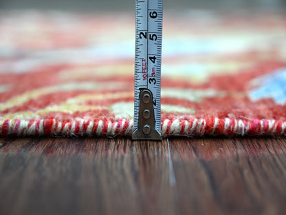 Peshawar Oushak hand-knotted wool runner in Red, 2'6" x 6'1" — SKU O021494 (view 5)