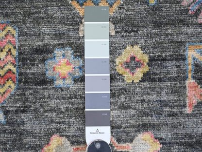 Khotan Oushak hand-knotted wool rug in Gray, 8'9" x 11'5" — SKU O021508 (view 7)