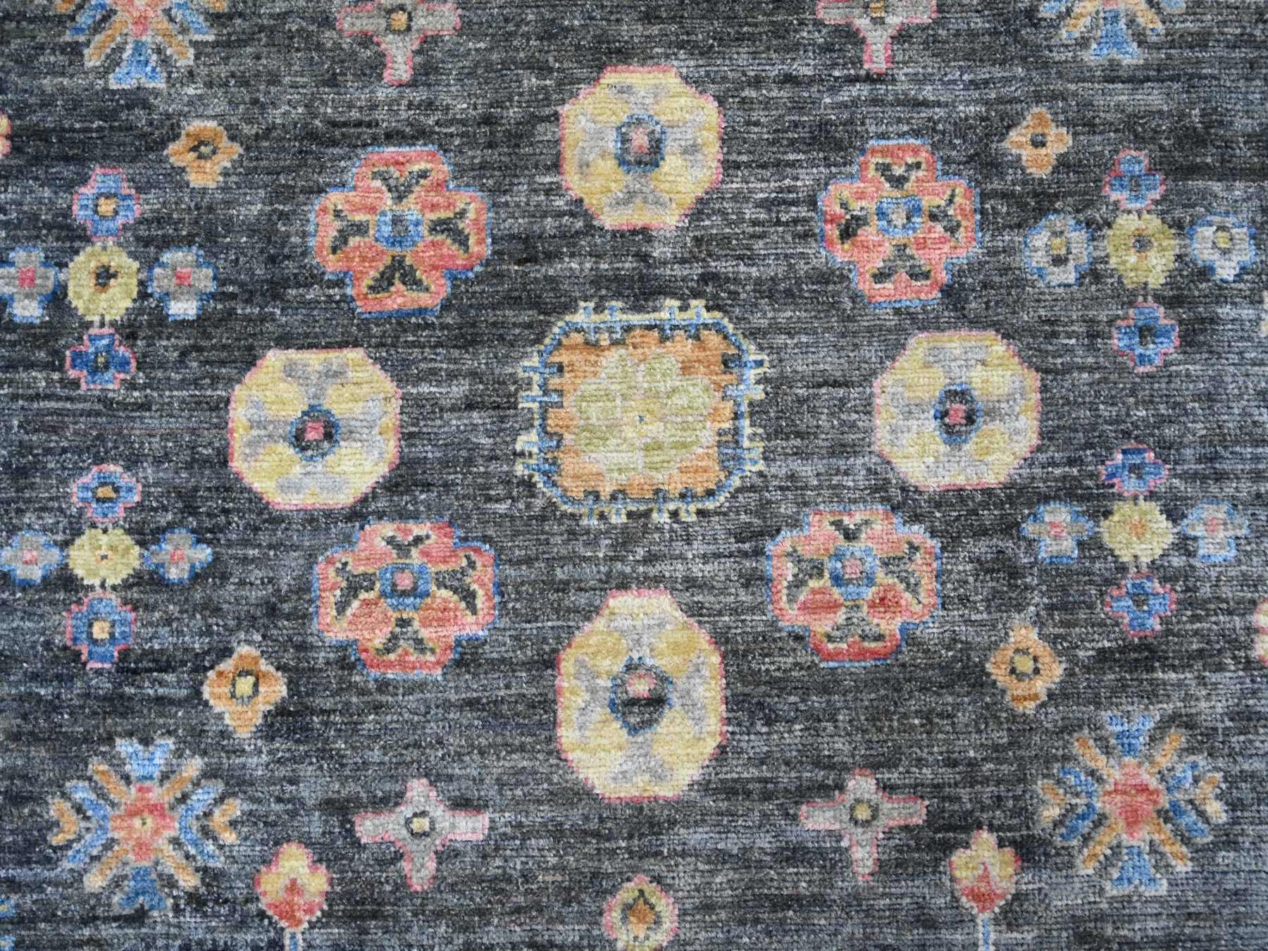 Khotan Oushak hand-knotted wool rug in Gray, 8'9" x 11'5" — SKU O021508 (view 8)