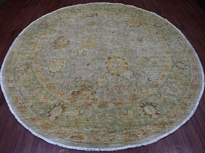 Mahal Oushak hand-knotted wool rug in Gray & Green, 10' x 10'4" — SKU O021510 (view 2)