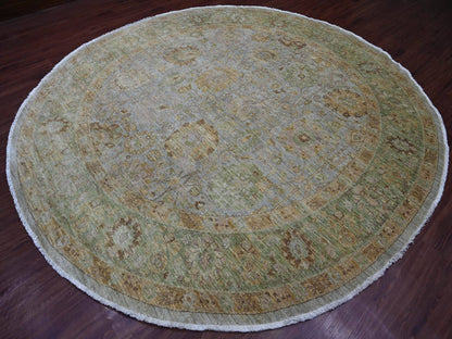 Mahal Oushak hand-knotted wool rug in Gray & Green, 10' x 10'4" — SKU O021510 (view 3)