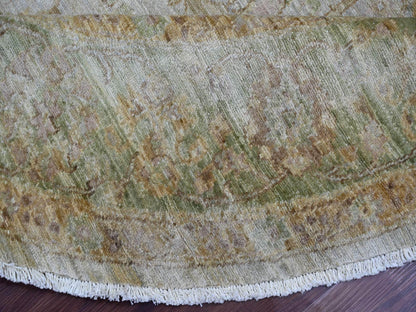 Mahal Oushak hand-knotted wool rug in Gray & Green, 8'1" x 8'2" — SKU O021519 (view 6)