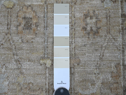 Brown 1'11" x 2'11" Oushak And Peshawar Hand knotted Wool Rug - Sku: O021525