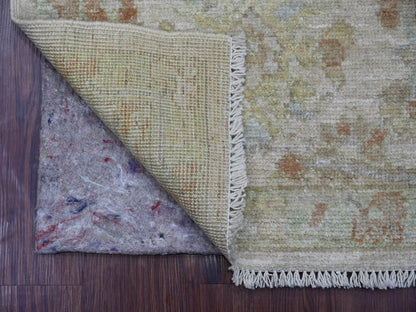 Oushak Oushak hand-knotted wool rug in Gray & Green, 2'1" x 2'11" — SKU O021526 (view 2)