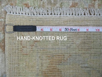 Oushak Oushak hand-knotted wool rug in Gray & Green, 2'1" x 2'11" — SKU O021526 (view 6)