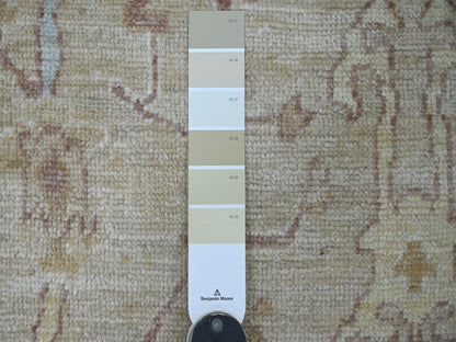 Brown 2'0" x 3'0" Oushak And Peshawar Hand knotted Wool Rug - Sku: O021533