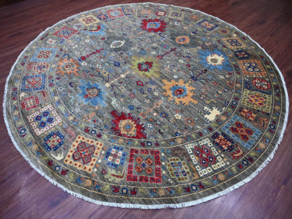 Mahal Oushak hand-knotted wool rug in Gray, 9'10" x 10' — SKU O021535 (view 3)