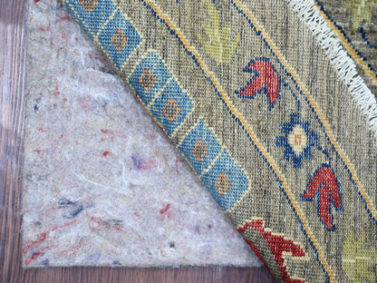 Mahal Oushak hand-knotted wool rug in Gray, 9'10" x 10' — SKU O021535 (view 4)
