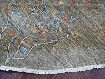 Peshawar Oushak hand-knotted wool rug in Gray, 10' x 10'2" — SKU O021536 (view 6)