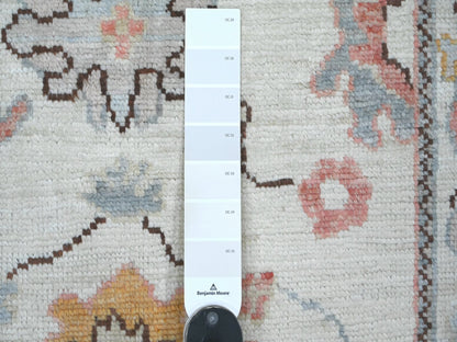 Oushak Oushak hand-knotted wool rug in Ivory, 3' x 4'9" — SKU O021559 (view 3)