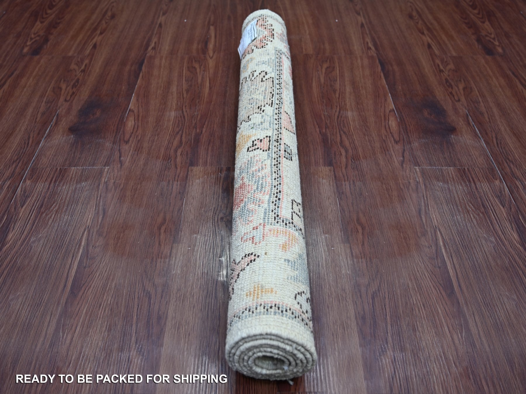 Oushak Oushak hand-knotted wool rug in Ivory, 3' x 4'9" — SKU O021559 (view 4)