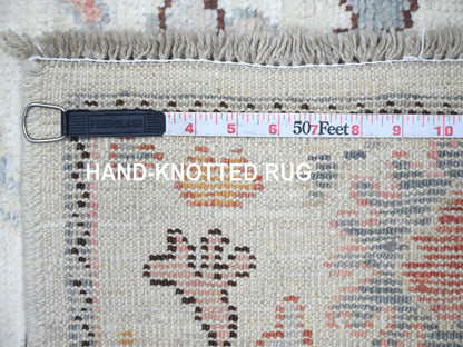 Oushak Oushak hand-knotted wool rug in Ivory, 3' x 4'9" — SKU O021559 (view 6)
