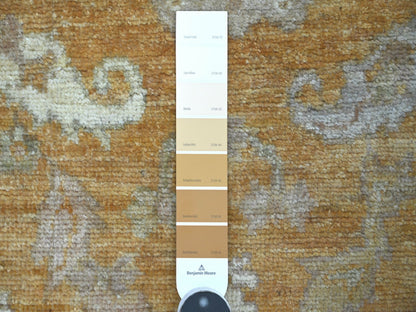 Brown 3'1" x 4'11" Oushak And Peshawar Hand knotted Wool Rug - Sku: O021560