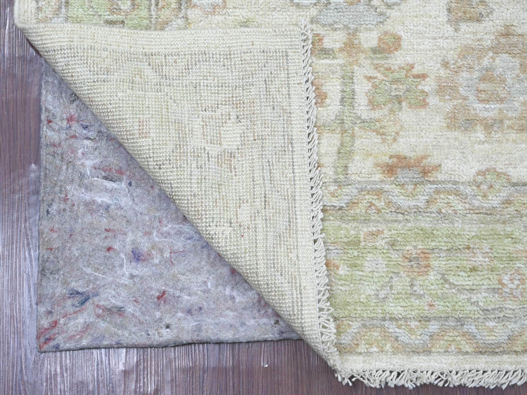 Oushak Oushak hand-knotted wool rug in Gray & Green, 3' x 6'1" — SKU O021561 (view 2)