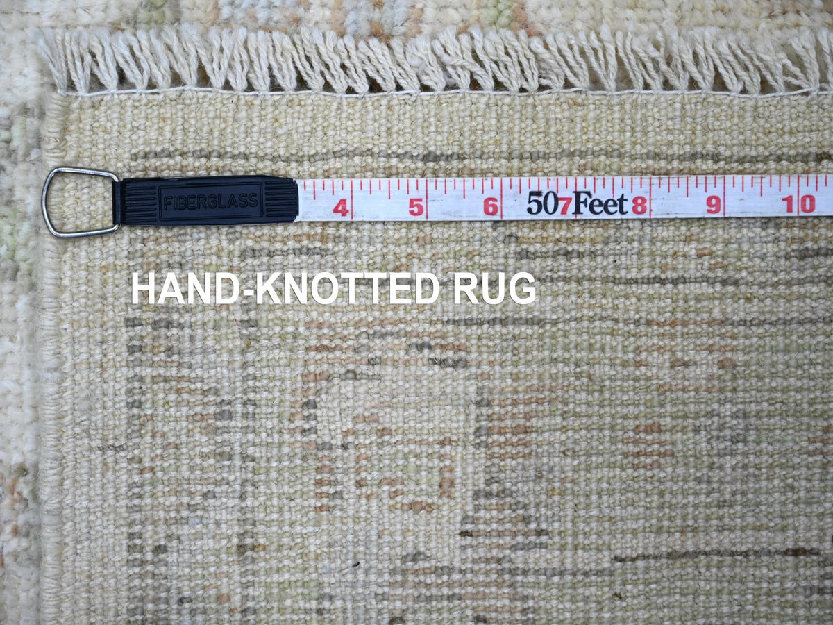 Oushak Oushak hand-knotted wool rug in Gray & Green, 3' x 6'1" — SKU O021561 (view 6)