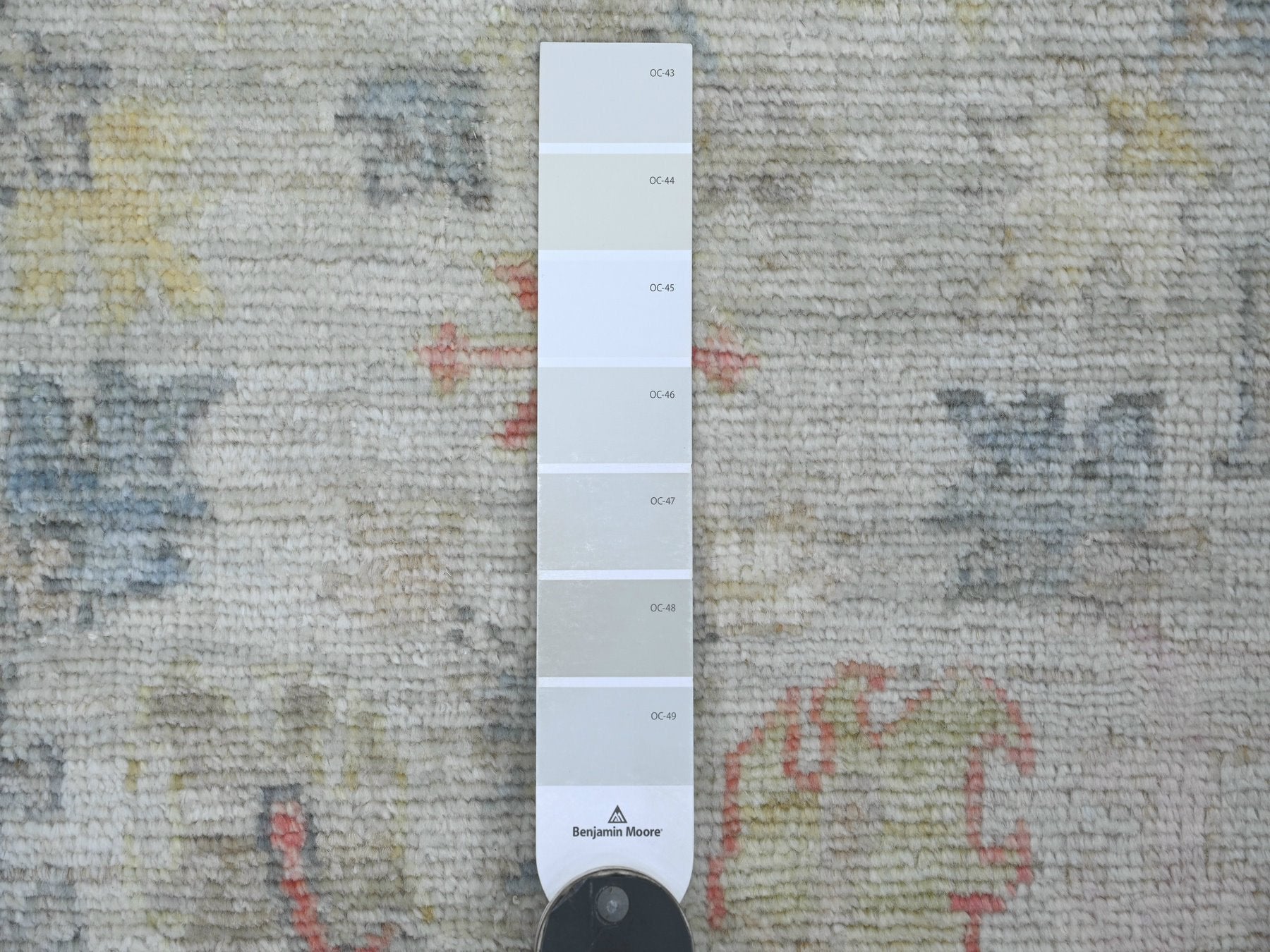 Oushak Oushak hand-knotted wool rug in Gray, 3' x 4'11" — SKU O021562 (view 3)