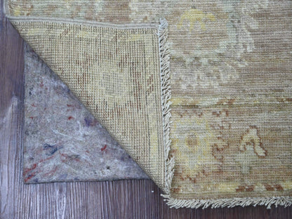 Brown 3'3" x 4'10" Oushak And Peshawar Hand knotted Wool Rug - Sku: O021565