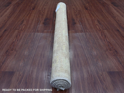 Brown 3'3" x 4'10" Oushak And Peshawar Hand knotted Wool Rug - Sku: O021565