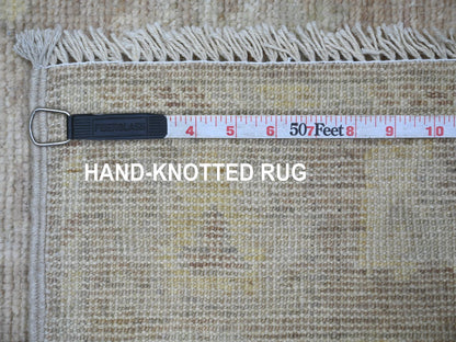 Brown 3'3" x 4'10" Oushak And Peshawar Hand knotted Wool Rug - Sku: O021565