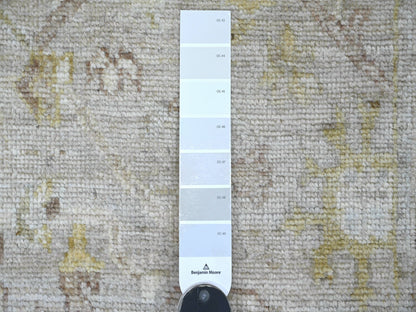 Oushak Oushak hand-knotted wool runner in Gray & Yellow, 2'9" x 15'2" — SKU O021569 (view 3)