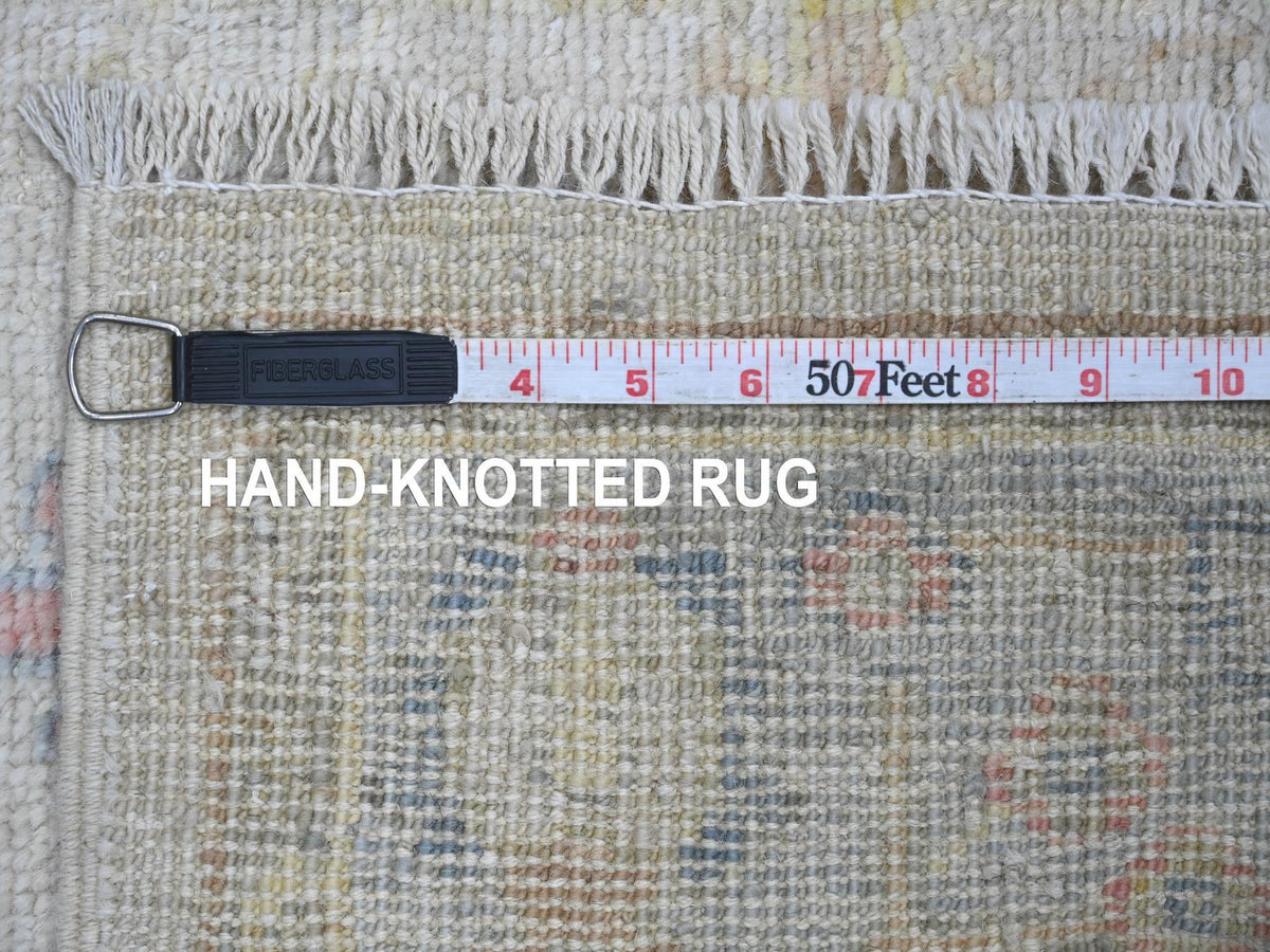 Oushak Oushak hand-knotted wool runner in Gray & Blue, 2'10" x 11'5" — SKU O021570 (view 6)