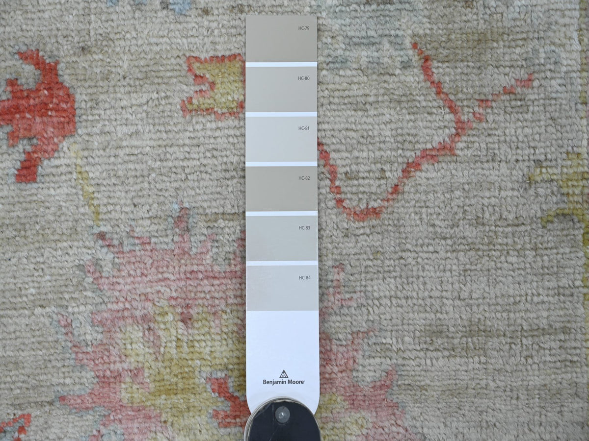 Oushak Oushak hand-knotted wool runner in Gray, 2'9" x 7'10" — SKU O021571 (view 3)