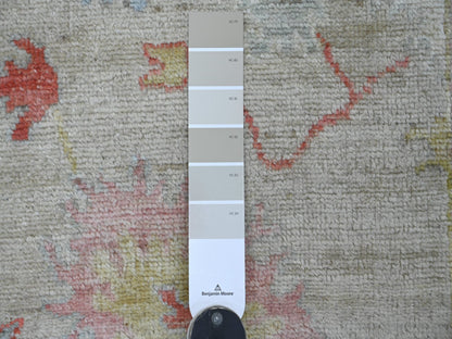 Oushak Oushak hand-knotted wool runner in Gray, 2'9" x 7'10" — SKU O021571 (view 3)