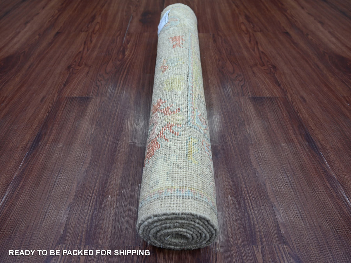 Oushak Oushak hand-knotted wool runner in Gray, 2'9" x 7'10" — SKU O021571 (view 4)