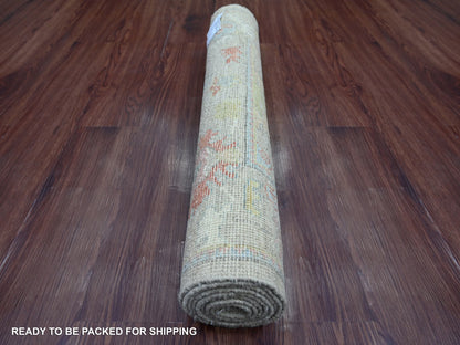 Oushak Oushak hand-knotted wool runner in Gray, 2'9" x 7'10" — SKU O021571 (view 4)