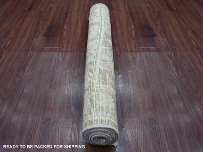 Brown 2'10" x 5'11" Oushak And Peshawar Hand knotted Wool Rug - Sku: O021572