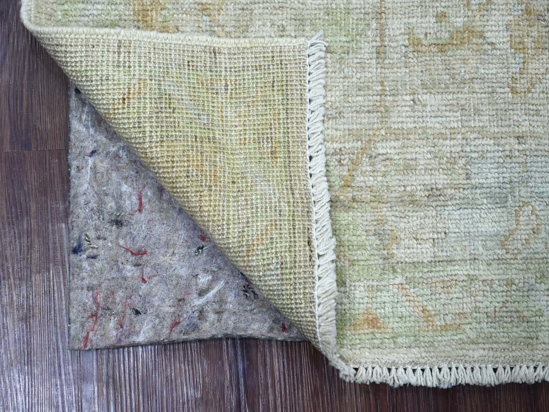 Oushak Oushak hand-knotted wool rug in Gray & Green, 2' x 3' — SKU O021574 (view 2)