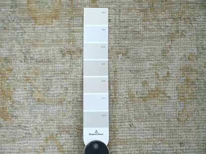 Oushak Oushak hand-knotted wool rug in Gray & Green, 2' x 3' — SKU O021574 (view 3)