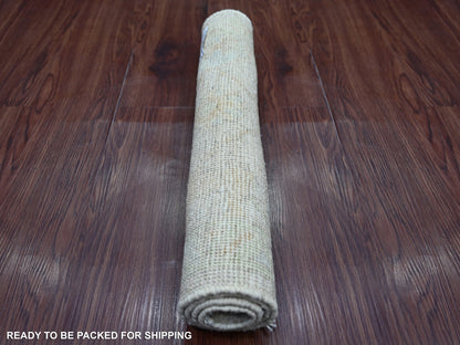 Oushak Oushak hand-knotted wool rug in Gray & Green, 2' x 3' — SKU O021574 (view 4)