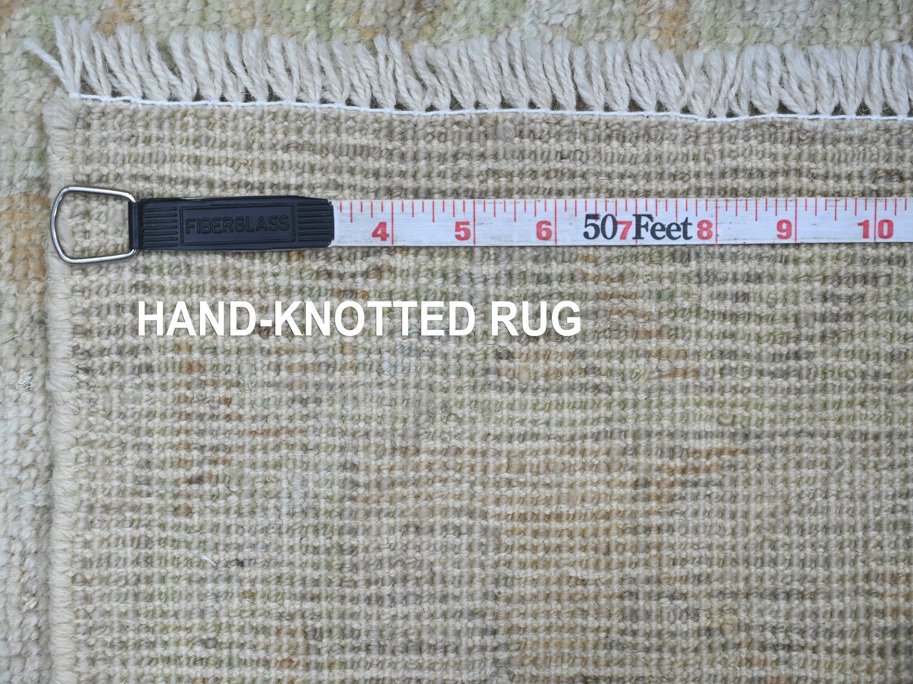 Oushak Oushak hand-knotted wool rug in Gray & Green, 2' x 3' — SKU O021574 (view 6)