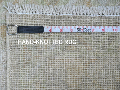 Oushak Oushak hand-knotted wool rug in Gray & Green, 2' x 3' — SKU O021574 (view 6)