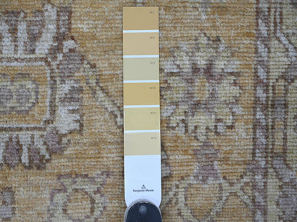 Brown 2'9" x 6'2" Oushak And Peshawar Hand knotted Wool Rug - Sku: O021583