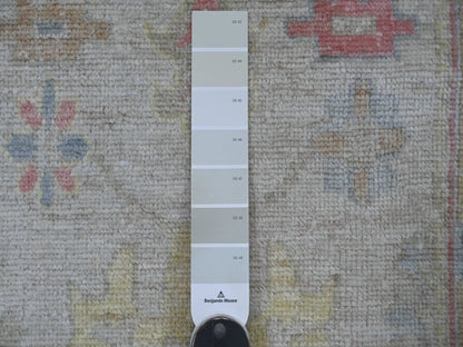 Oushak Oushak hand-knotted wool runner in Gray & Blue, 2'7" x 11'11" — SKU O021584 (view 3)