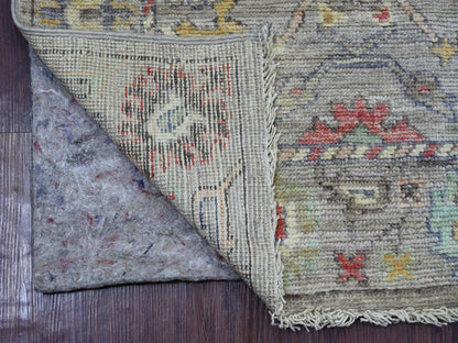 Oushak Oushak hand-knotted wool runner in Gray, 3' x 7'7" — SKU O021586 (view 2)