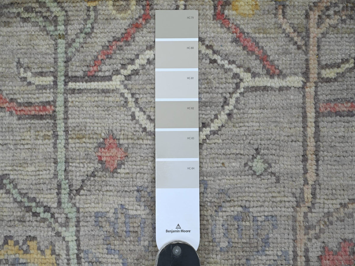 Oushak Oushak hand-knotted wool runner in Gray, 3' x 7'7" — SKU O021586 (view 3)