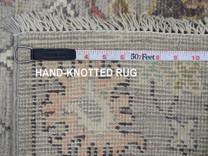 Oushak Oushak hand-knotted wool runner in Gray, 3' x 7'7" — SKU O021586 (view 6)