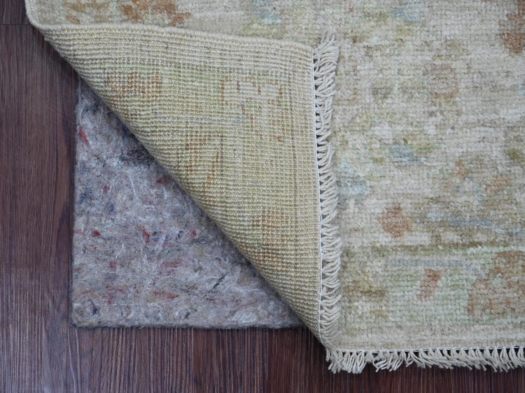 Grey 2'1" x 2'11" Oushak And Peshawar Hand knotted Wool Rug - Sku: O021592