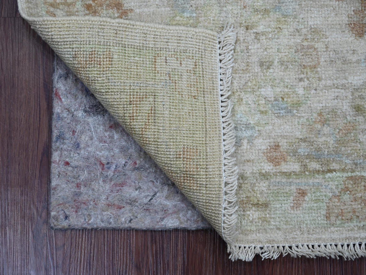 Oushak Oushak hand-knotted wool rug in Gray & Green, 2'1" x 2'11" — SKU O021592 (view 2)