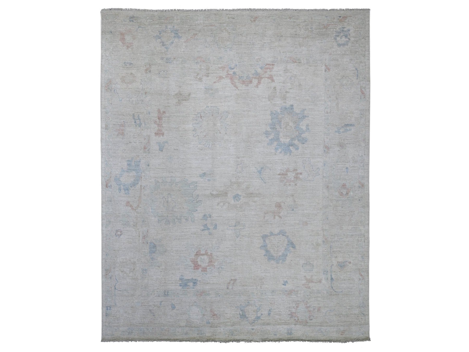 Oushak Oushak hand-knotted wool rug in Gray, 7'8" x 9'7" — SKU O021606