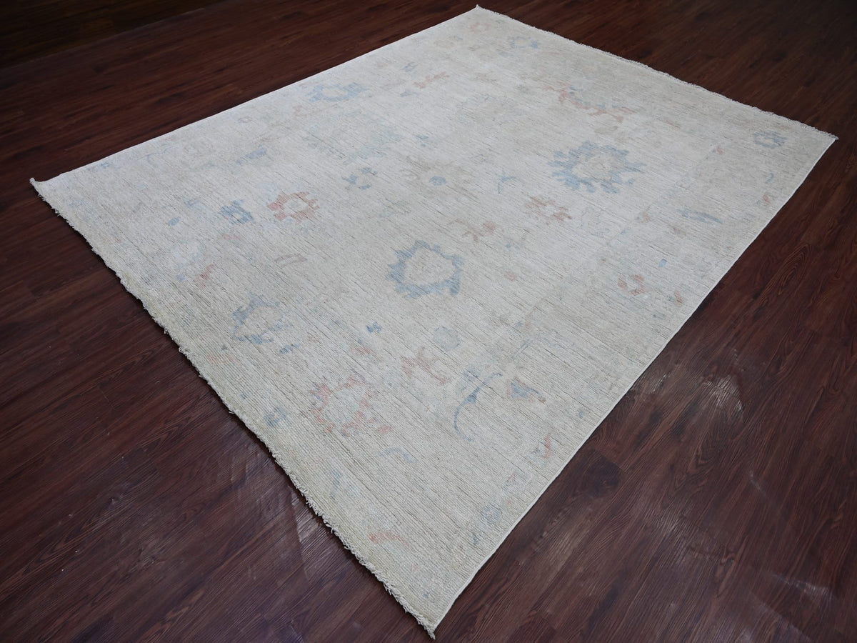 Oushak Oushak hand-knotted wool rug in Gray, 7'8" x 9'7" — SKU O021606 (view 3)