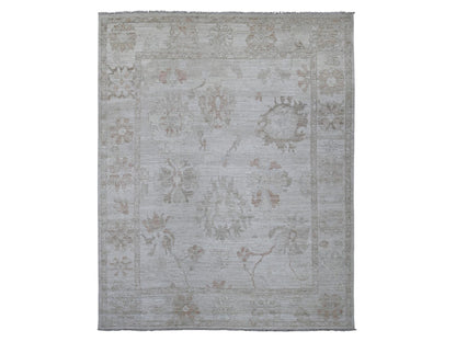 Oushak Oushak hand-knotted wool rug in Gray, 8' x 9'10" — SKU O021609