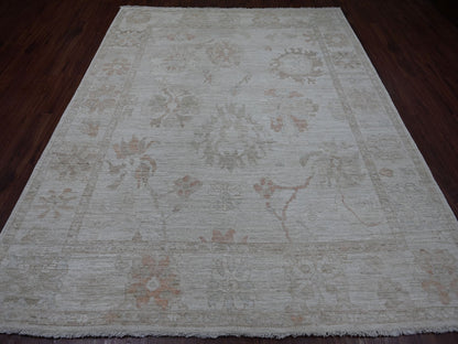 Oushak Oushak hand-knotted wool rug in Gray, 8' x 9'10" — SKU O021609 (view 2)